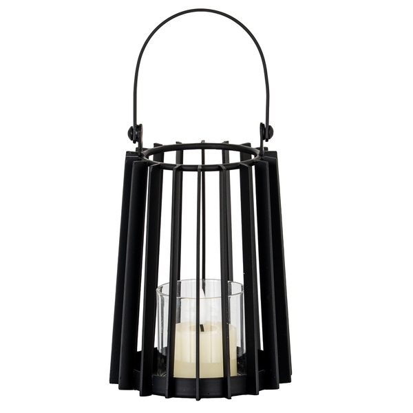 Lynk Small Lantern With Handle And Glass Candle Holder