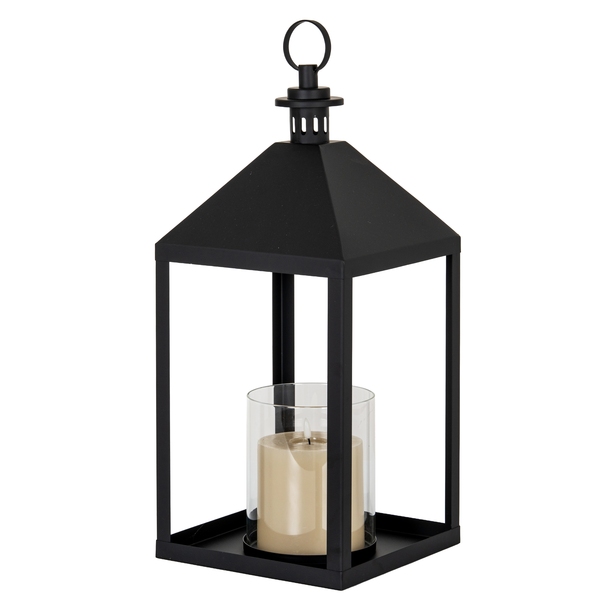 Astra Large Lantern With Glass Candle Holder