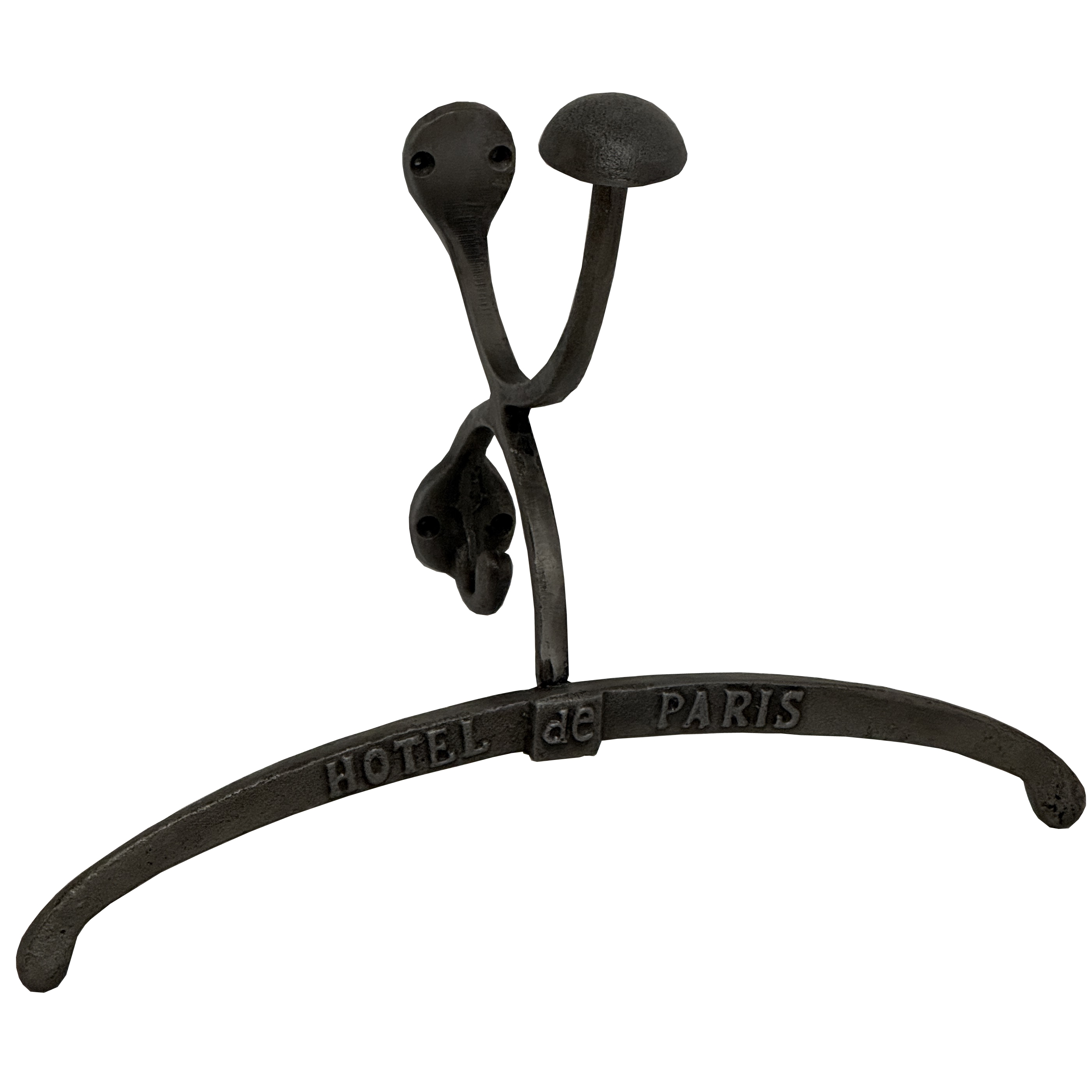 Antiqued Silver Coat Hanger With Hook