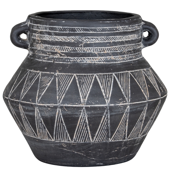 Etched Collection Tall Pot With Handle