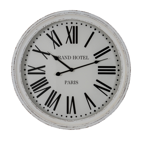 Hotel Paris White Clock With Glass