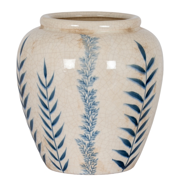 Small Blue Flora Olpe Vase