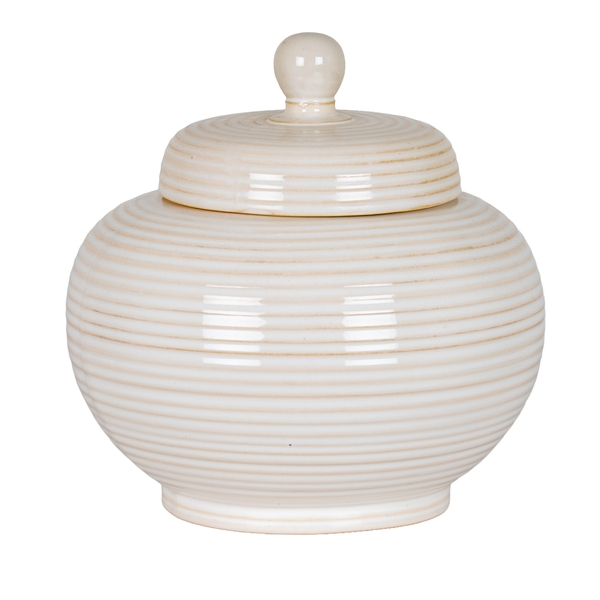 Neva Large Lidded Ceramic Jar