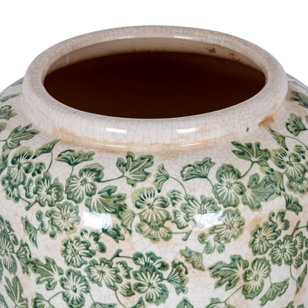 Large Green Clover Olpe Vase