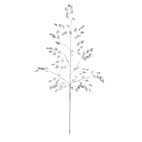 Silver Pearlised Leaf Spray