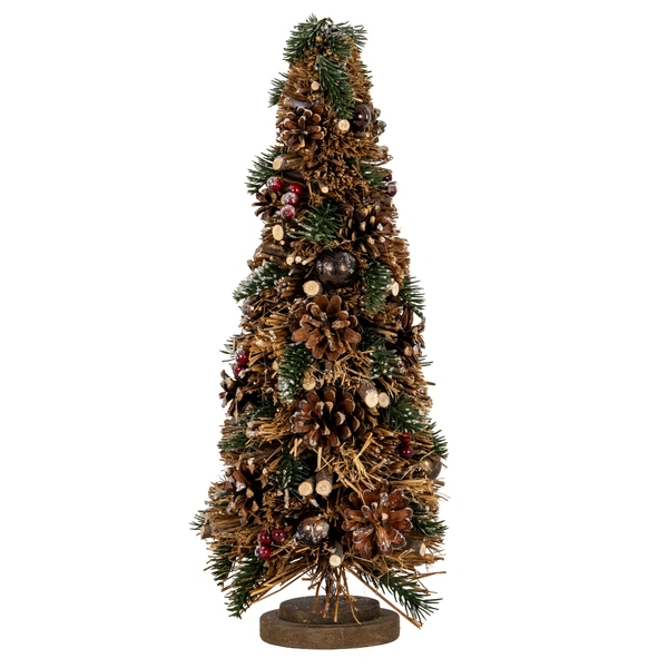 Medium Winter Hedgerow Tree With Pinecones And Berries