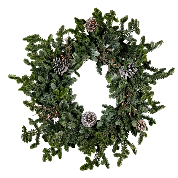 Woodland Pine Wreath With Pinecones