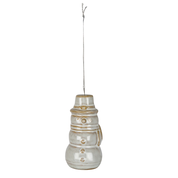 Charm Ceramic Snowman Tree Decoration