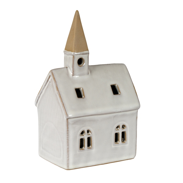 Alora Ceramic Church With LED Light