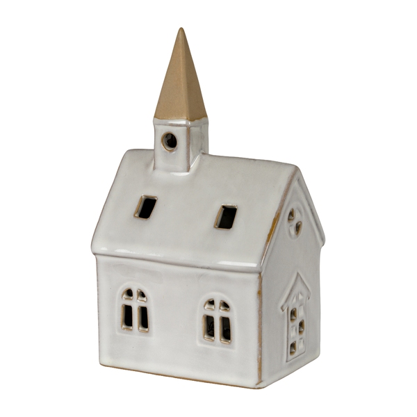 Alora Ceramic Church With LED Light