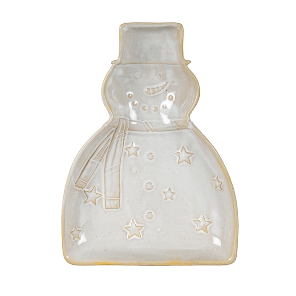 Alora Ceramic Snowman Dish