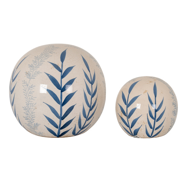 Small Blue Flora Decorative Ball