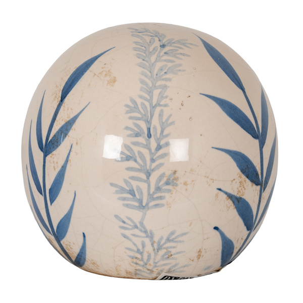 Large Blue Flora Decorative Ball