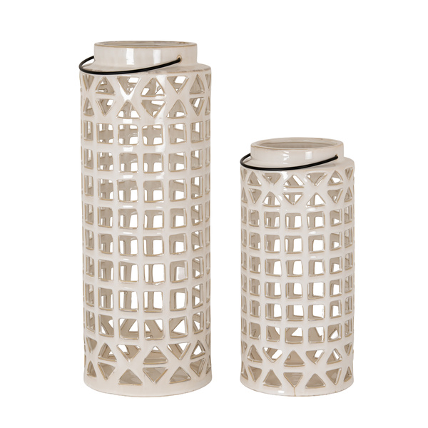 Novi Medium Ceramic Multi-shape Window Lantern