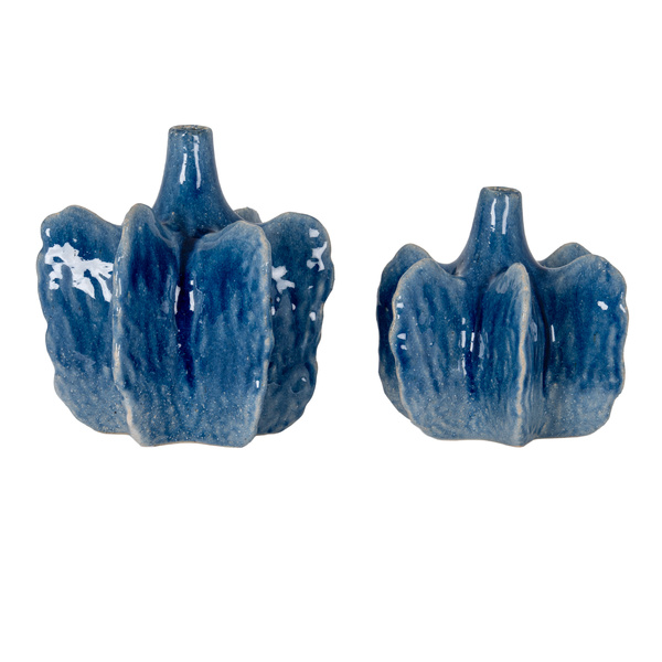 Azura Medium Blue Statement Vase