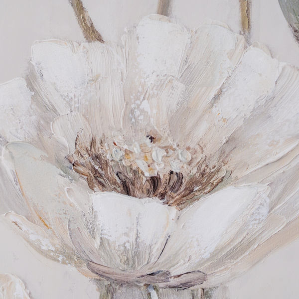 Poppy Meadow Handpainted Canvas in Frame