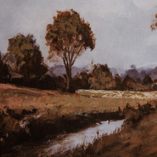 Autumn Landscape Hand Painted Canvas in Classic Frame