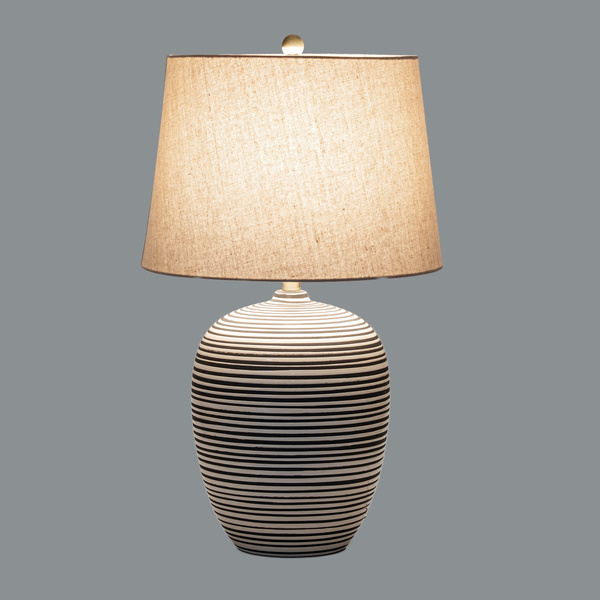 Harbour Ceramic Table Lamp With Linen Shade