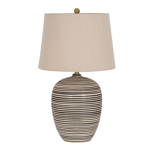 Harbour Ceramic Table Lamp With Linen Shade