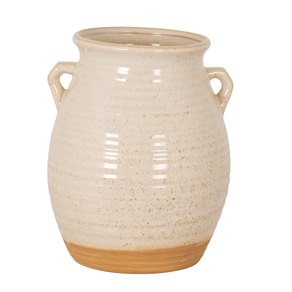 Speckled Ceramic Tall Amphora Pot