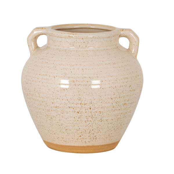 Speckled Ceramic Wide Amphora Pot