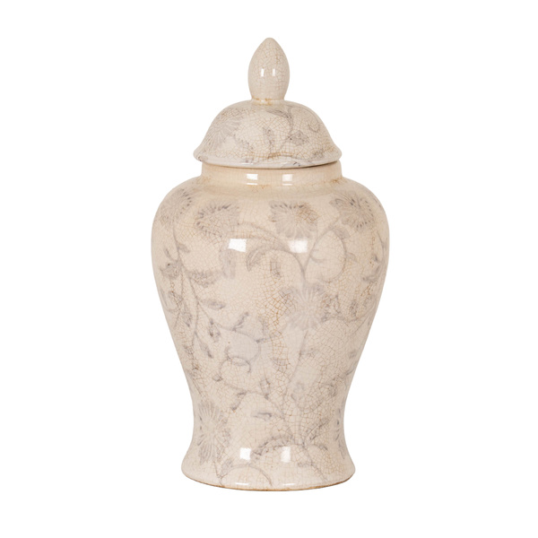 Small Grey Aster Ginger Jar