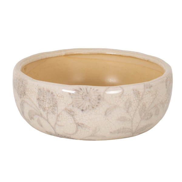 Small Grey Aster Ceramic Bowl Pot