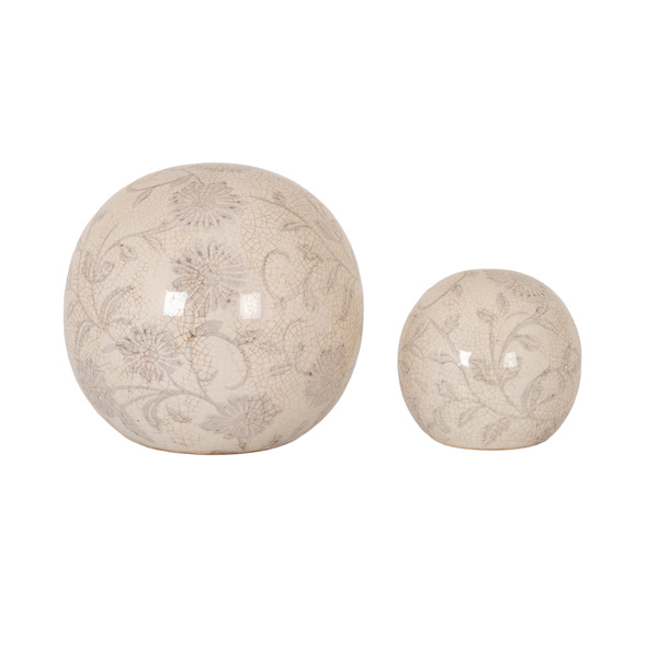 Grey Aster Small Decorative Ball