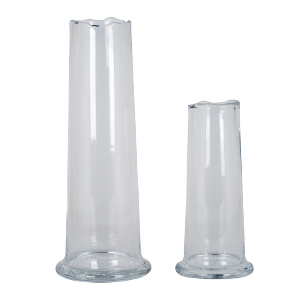 Large Wave Glass Cylinder Vase