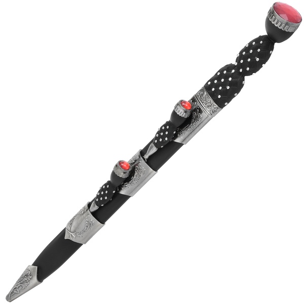 Black And Silver Studded Dirk With Sheath