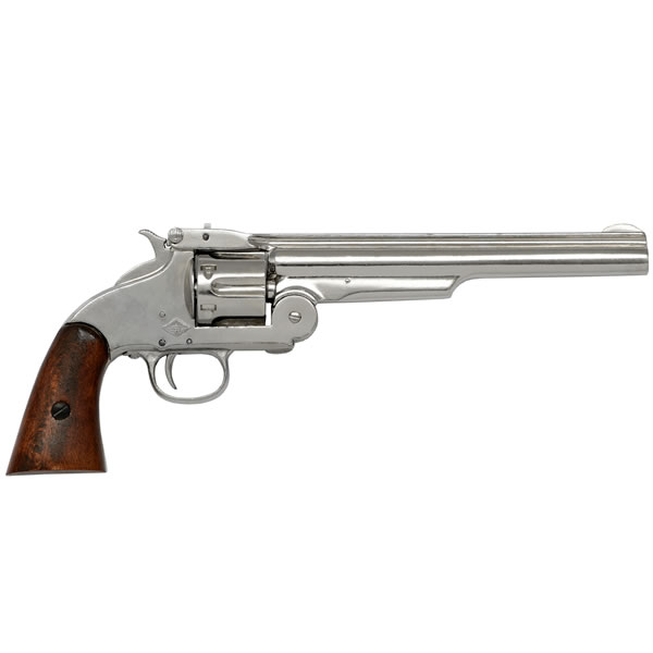 1869 Smith & Wesson 6 Shot Revolver In Nickel Finish