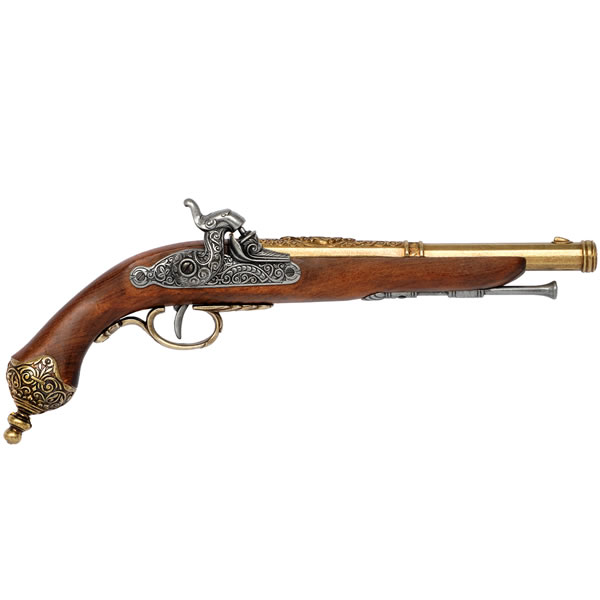 Italian Percussion Pistol Solid Brass Trim (1825)