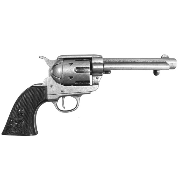 Colt Peacemaker With Black Handle Gun Metal