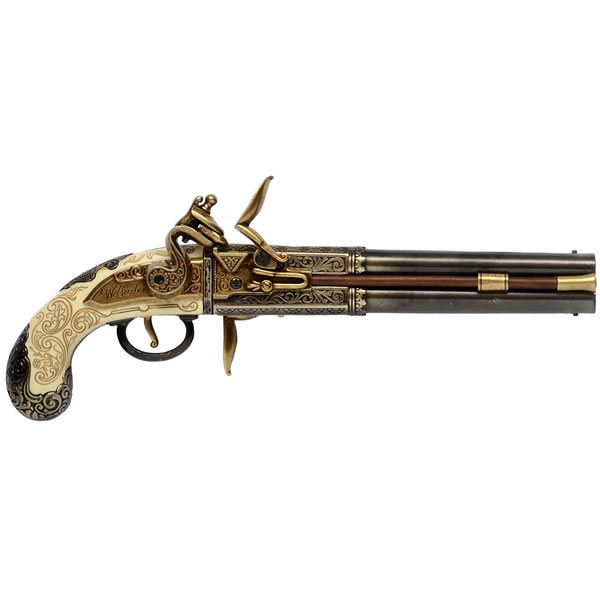 Double Barrelled Flintlock Pistol (1750)