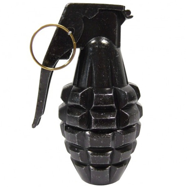 MK 2 Pineapple Hand Grenade, Black, USA WWII