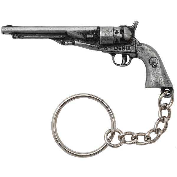 Grey Revolver Keyring