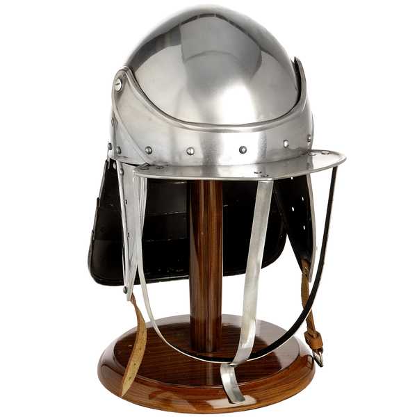 Civil War Lobster Pot Helmet With Stand