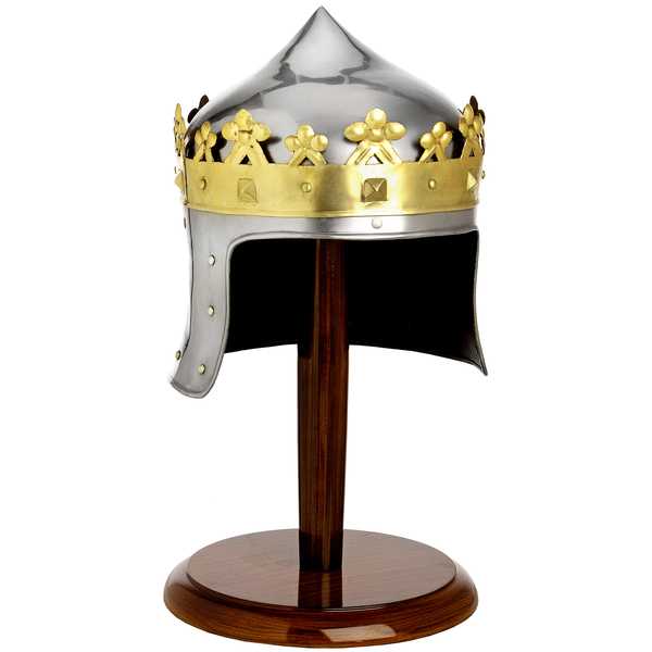 Robert The Bruce Helm With Hardwood Stand