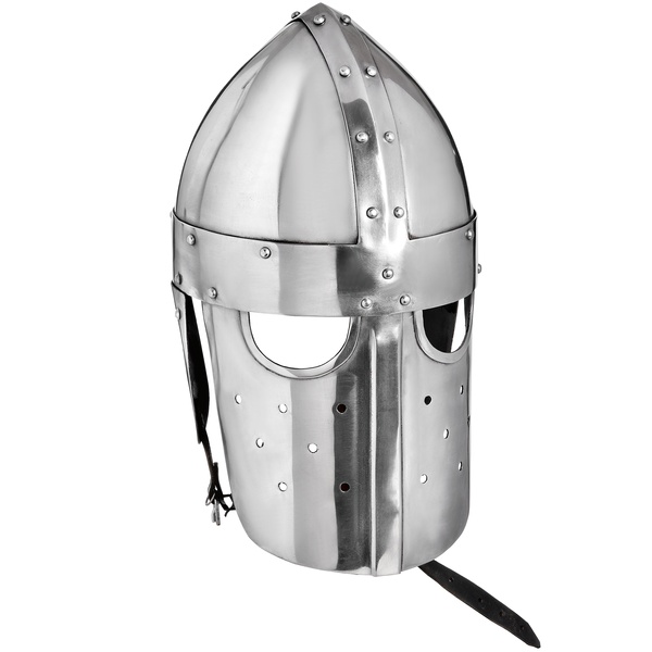 Battle Ready 16 Guage Steel Norman Helmet with FullFace Mask