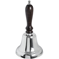 Brass Large Silver School Bell - Thumb 1