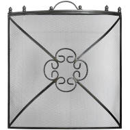 Mesh Fireguard in Antique Pewter Effect Finish - Thumb 1