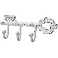 Antique White Cast Iron Key Hook - Thumb 1
