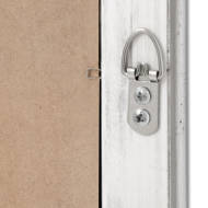 Baroque Slimline Antique Silver Full Length Mirror - Thumb 3