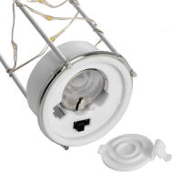 Frosted Glass Lantern with Rope Detail and Interior LED - Thumb 4