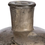Antique Silver Effect Glass Bottle Vase - Thumb 3