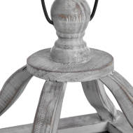 Set Of Two Grey Cross Section Lanterns With Open Tops - Thumb 2