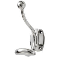 Single Hook Chrome Coat Hanger - Thumb 2