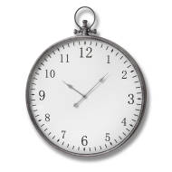 Silver Pocket Watch Wall Clock - Thumb 1