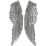 Antique Silver Large Angel Wings - Thumb 1
