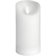 Luxe Collection 3 x 6 White Flickering Flame LED Wax Candle - Thumb 1